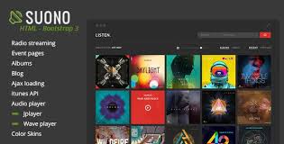 Suono Music Radio And Events Html Template Radio Music Radio Templates