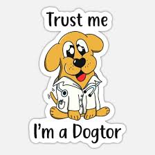Find updated content daily for dog vets near me Funny Dog Doctor Cartoon Sticker Spreadshirt
