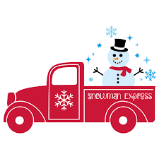 Download Free Svg Files Svg Png Dxf Eps Snowman Express Pick Up Truck