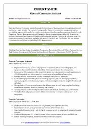8 key roles and job responsibilities of project managers. General Contractor Resume Samples Qwikresume