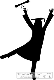 Graduation Graduate Silhouette Cap Gown Classroom Clipart Graduation Silhouette Graduation Party Backdrops Graduation Scrapbook