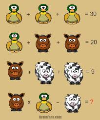 Brain Teaser Number And Math Puzzle Math Equation With Answer Solve This Easy Math Equation With T Math Riddles Brain Teasers Math Pictures Maths Puzzles