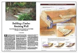 Building A Timber Retaining Wall Still Trying To Figure Out How We Re Going To Do It Retaining Wall Building A Retaining Wall Timber Walls