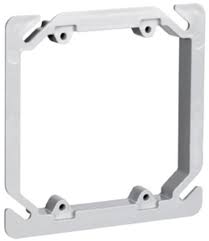 Needed something to hold a receptacle in a tight space for the powerwheels [boost. Legrand Slater 2 Gang Thermoplastic 4 Square Wall Box Extension Weatherproof Ring At Menards