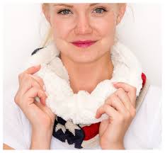 SWEATER KNIT INFINITY Scarf, Tube Scarf, Soft Sweater Knit, Gentle Faux Fur  Lined