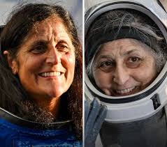 Sunita “Suni” Williams, before and after being stuck in space for nine  months.