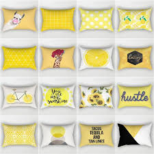 elife yellow geometric throw pillow shams polyester rectangular pillows case for sofa waist cushion geometric throw pillows throw pillow sham geometric throws