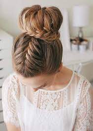In This Post We Have Compiled A List Of Best French And Lace Fishtail High Bun Braided Hairstyle French Braid Hairstyles Medium Hair Styles Braided Hairstyles