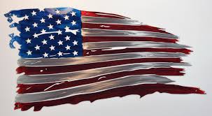 Tattered Flag – US Flag Metal Art - Metal Decor Studios