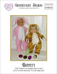 Print the easter bunny footprint template below, cut out the pink footprints leaving footprint holes in the paper, and sprinkle baking soda over the empty space. Hoppity Easter Bunny Outift 18 Inch Doll Clothes Pdf Pattern Download Pixie Faire