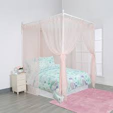 28 list list price $339.00 $ 339. Bed Canopy Blush Sheer Panels Complete 8 Piece Set With Ties Backs Fits All Size Beds Walmart Com Walmart Com