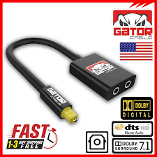 1 In 2 Out Digital Toslink Fiber Audio Optical Splitter Cable Audio Splitter For Sale Online Ebay
