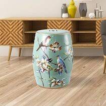 5 out of 5 stars with 1 ratings. Red Barrel Studio Ceramic Side Table Heavy Duty Patio Sturdy Ceramic Garden Stool Plant Table Glazed Porcelain Stool Indoor Outdoor Ceramic Decorative Garden Stool Wayfair