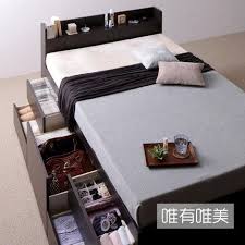 唯有唯美板式床抽屉单人床双人床日式床板式床韩式床环保单人床 furniture home decor master bedroom