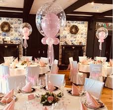 Tabledecor Centerpieces Als Hochzeitsdekoration Tischdeko Mit Bubble Ballons Inkl Lichterkette Hochzeitsdekoration Tischdekoration Hochzeit Rosa Hochzeit