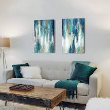 Edit and download canvas design templates free ⏩ crello choose and customize graphic templates online modern and awesome templates. Buy Utop Art Abstract Canvas Painting Wall Art Hand Painted Gold Foils Heavy Textured Navy Blue Picture Artwork For Living Room 36 X 24 X 2 Panels Online In Indonesia B089cl8t6s