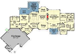 Country ranch house plans rustic estate style without stairs. Spectacular 4 Bedroom Mountain Craftsman Single Story Home Floor Plan Home Stratosphere