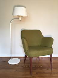 The shades are brand new, but the patina is all original. Mid Century Floor Lamp By Gerald Thurston For Lightolier Epoch