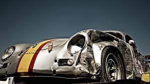 Hd Wallpaper Porsche Classic Car Classic Crash Accident Hd Cars Wallpaper Flare