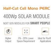 What is a half-cut cell mono PERC solar panel?