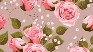 Floral casserole, green honeysuckle, honeysuckle, green. Pink Rose With Green Leaves Pattern Seamless Vector Gooloc