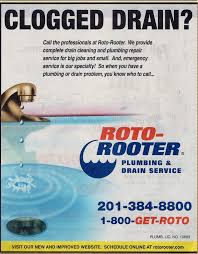 Roto rooter is by far the superior giant when it comes to the plumbing service industry, and with that, come many great benefits for its service techs. Roto Rooter Yellow Page Ads 2013 Plumber Totowa Nj Roto Rooter