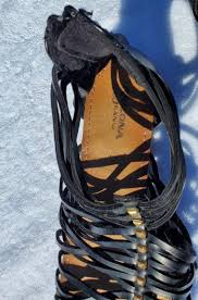 ARIZONA” Woven Leather Sandals Womens size 9, Gladiator Zipper Close  Shoes | eBay