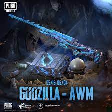 Pubg Mobile Godzilla Awm Skin Is Available Now On Pubg Mobile King Of Monsters Godzilla Will Appear As The In 2021 New Dance Video Godzilla Red Background Images