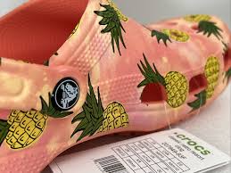 Crocs CLASSIC RETRO RESORT CLOG Pineapple Womens 10 Papaya / Multi | eBay