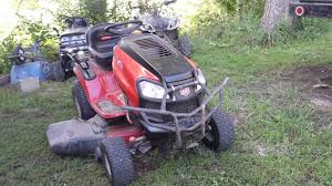 Briggs and stratton platinum motor on it and is a 46 inch cut. Craftsman T2400 Mower Off 65