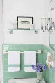 Purple small bathroom design photo. Vintage Bathrooms My Mint Pink Bathroom The Inspired Room