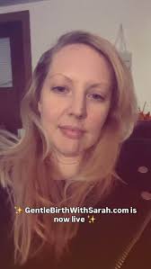 Tired 😪 but it’s done ✅ My website is live ✨ www.GentleBirthWithSarah.com