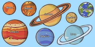 Mercury, venus, earth, mars, jupiter, saturn, uranus, or neptune, in the order of their proximity to the sun. Nazwy Planet Na Obrazkach Po Polsku Teacher Made