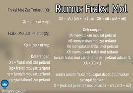 Fraksi Mol Kimia Xi Rumus Penjelasan Contoh Soal Dan Jawaban