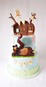 Macha En De Beer Taart Tess 2 Jaar Taart Den Bosch Cupcakes Kinderen Taart Kindertaarten