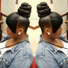Whatever the hair texture may be thick, thin, or curly ponytails suit at every hair texture to give you an elegant look. Ponytail Updo Hairstyles For Black Hair Hairstyles With Bangs Ponytail Hairstyles Black Ponytail Hairstyles