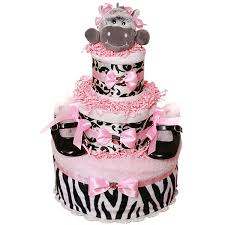 Made for 8x11.5 standard size paper. Pink Baby Zebra Diaper Cake 97 00 Diaper Cakes Mall Unique Baby Shower Diaper Cake