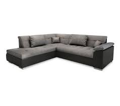 Voici une gamme de produits home spirit permettant la création de canapés d'angle. Canape D Angle Convertible En Lit Lito Angle Gauche En Tissu Gris Et Simili Cuir Noir Canape But