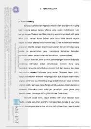 Malaysian association of medical assistants (mama). I Pendahuluan A Latar Belakang Kondisi Perekonomian