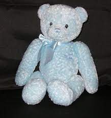 Baby Gund My First Teddy Bear Blue Eeuc Boy Plush Stuffed Lovey 14 5835 Gund Blue Stuffed Animals Teddy Bear Plush Teddy Bear