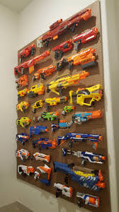 Diy nerf gun wall storage by my life homemade creative. Nerf Gun Arsenal Wall Cheap Online