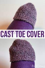 Knitting is a method by which yarn is manipulated to create a textile or fabric.it is used in many types of garments.knitting may be done by hand or by machine. Crochet Cast Toe Cover Diy Crochet Patterns Toe Cast Cover Crochet