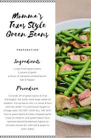 Momma S Texas Style Green Beans Ddd Blog Blogger Foodpost Momblog Momblogger Greenbeans Veggies Vegetabl Green Beans Baby Food Recipes Yummy Side Dish