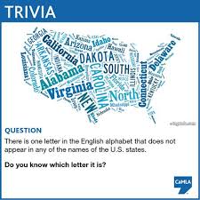 Instantly play online for free, no downloading needed! This Trivia Question Tests Your Knowledge Of Both The English Alphabet And The U S State Names When You Think You Hav Trivia Questions Trivia How To Find Out