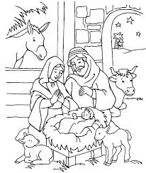Printable coloring and activity pages are one way to keep the kids happy (or at least occupie. Scenery Of Nativity In Jesus Christ Coloring Page Color Luna