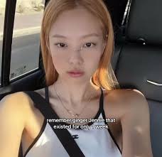 Jennie Kim Copper Hair