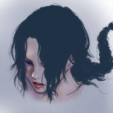 線画じゃなくて陰影で描けば簡単 リアルな髪の毛の描き方 マエコのデジタル工房 髪の毛の描き方 デジタル画 髪型のスケッチ