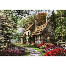 Ks Games Puzzle Carnation Cottage 1000 Parca Puzzle Peyzaj Duzenlemesi Fikirleri Ciftlikler Tablolar