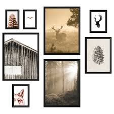 Knoppang Rahmen Mit Bild 8er Set Im Wald Ikea Deutschland Collage Wande Bilder Ikea Rahmen