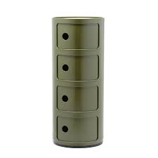 Kartell est une marque italienne fondée en 1949 par l'ingénieur chimiste guilio catelli à milan. Componibili 4 Drawers Storage Unit Silvera Eshop
